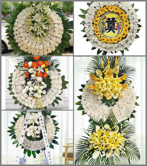 山西忻州原平市苏龙口镇上长乐村花圈速递